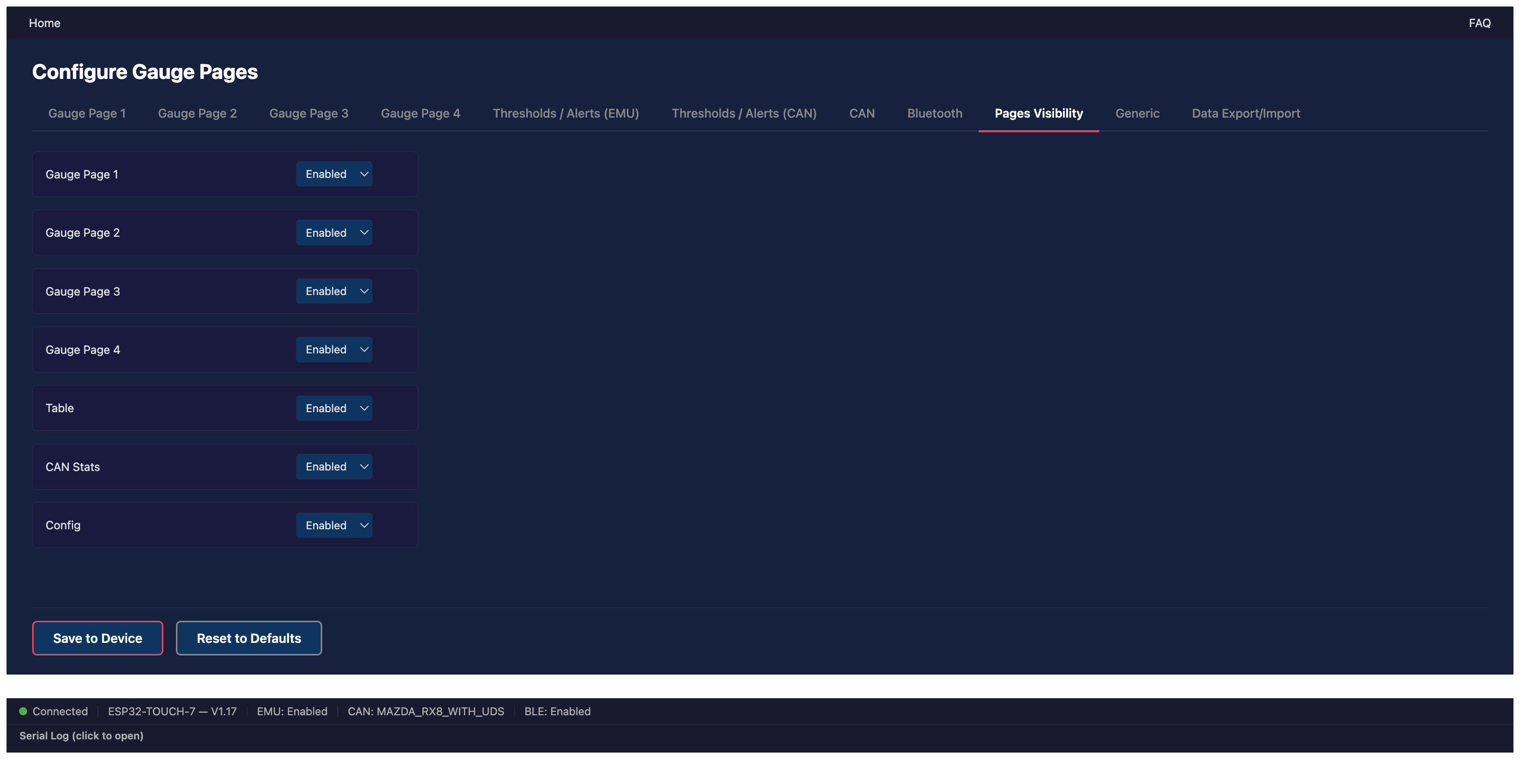 Configurator Pages Visibility